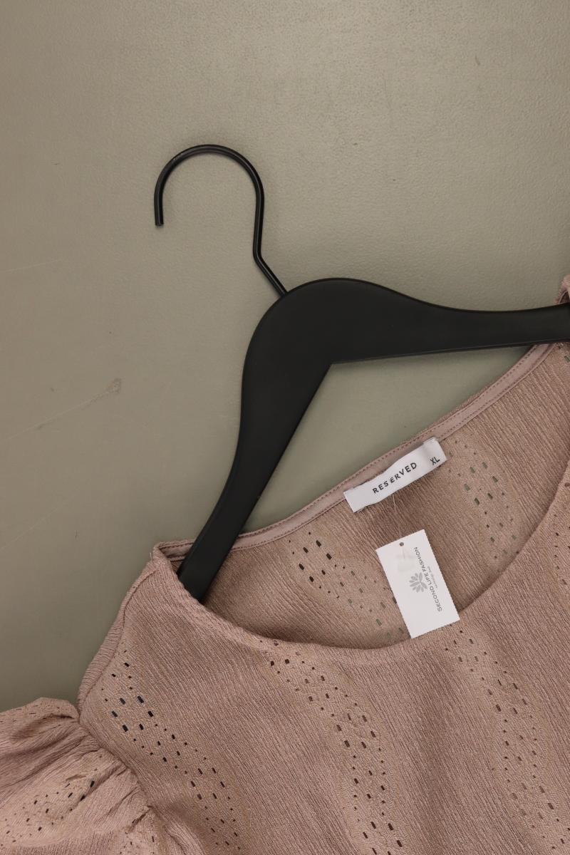 Reserved Kurzarmbluse Gr. XL rosa aus Polyester