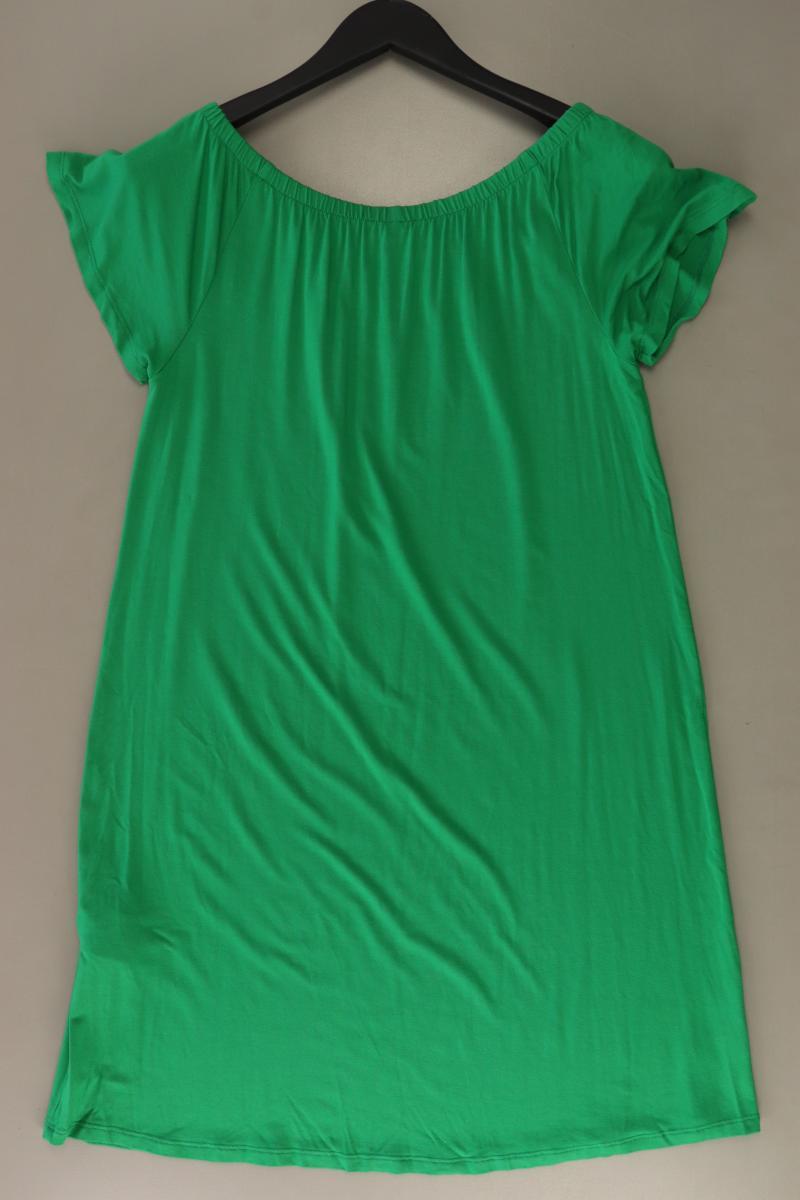 Street One Jerseykleid Gr. 36 Kurzarm mit Carmen-Ausschnitt grün aus Viskose