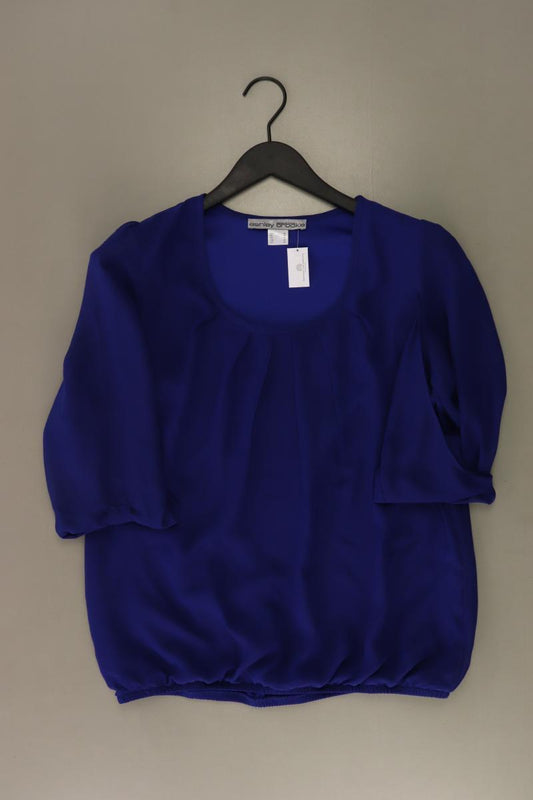 Ashley Brooke Chiffonbluse Gr. 38 3/4 Ärmel blau aus Polyester