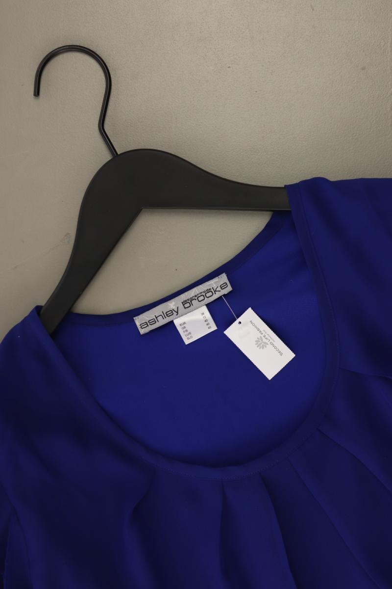 Ashley Brooke Chiffonbluse Gr. 38 3/4 Ärmel blau aus Polyester