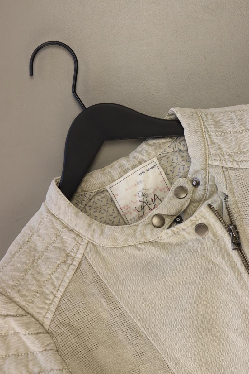 YAYA Bikerjacke Gr. 38 grau aus Baumwolle
