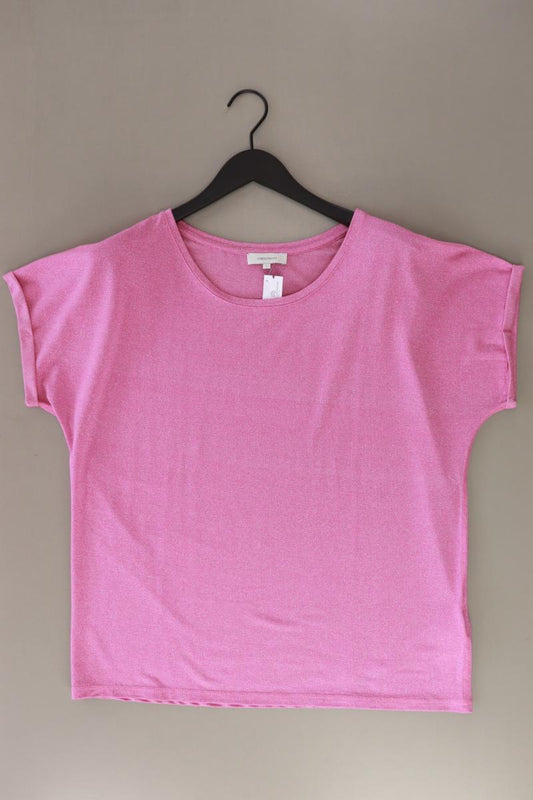 Apriori T-Shirt Gr. L Kurzarm mit Glitzer pink aus Viskose