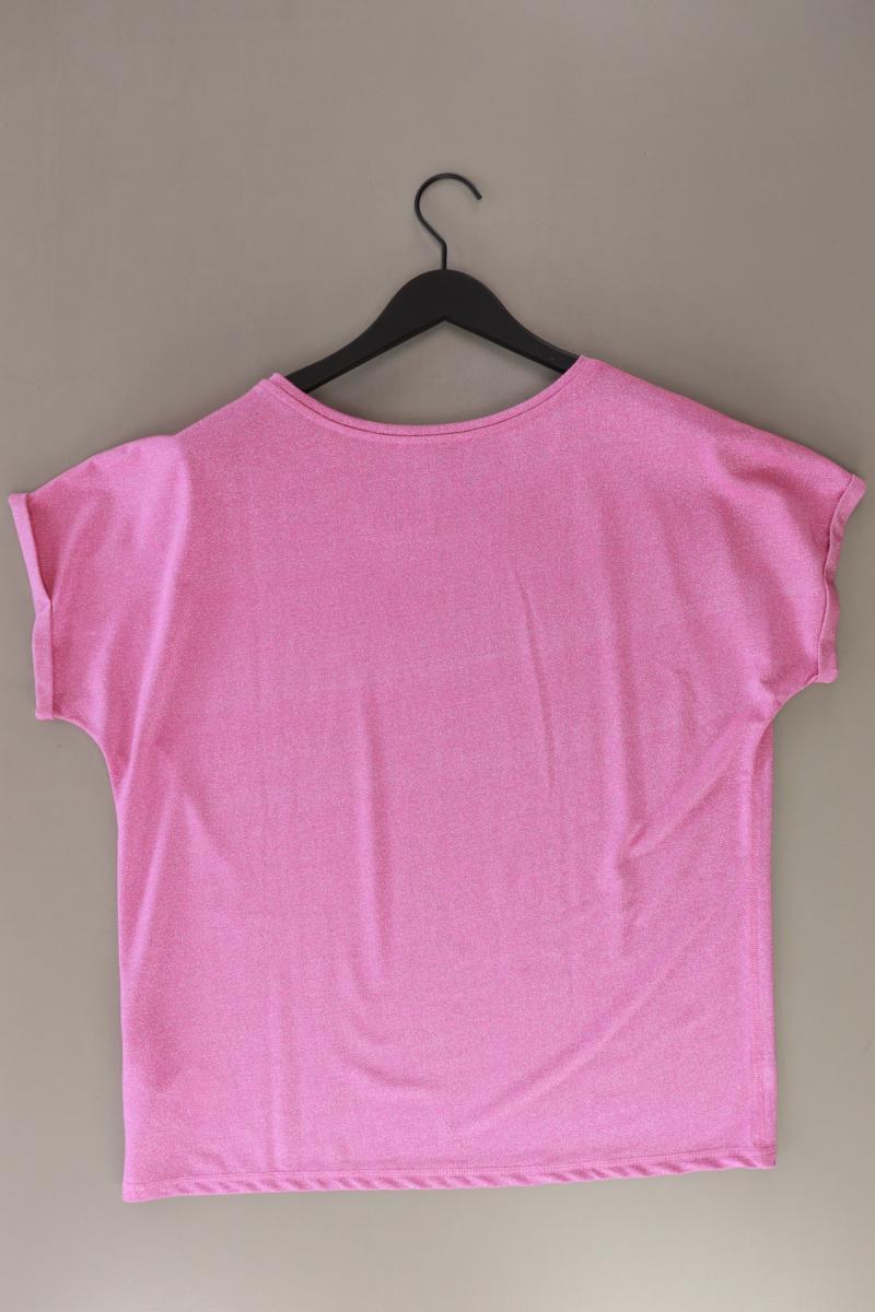 Apriori T-Shirt Gr. L Kurzarm mit Glitzer pink aus Viskose