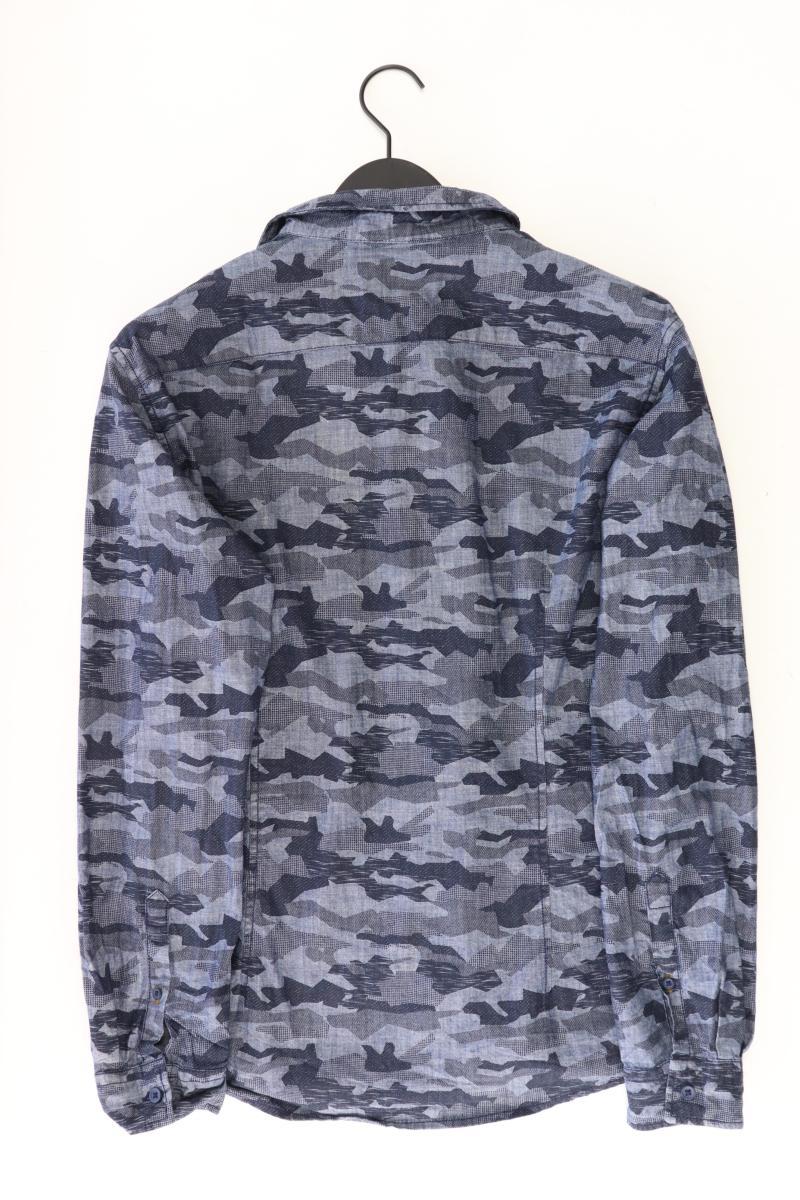 edc by Esprit Langarmhemd für Herren Gr. L blau aus Baumwolle