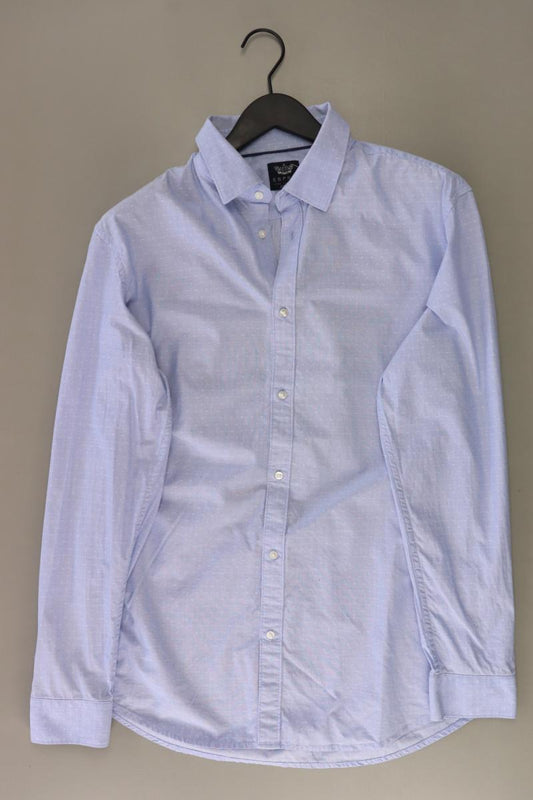 Esprit Langarmhemd für Herren Gr. Hemdgröße 43 blau aus Baumwolle