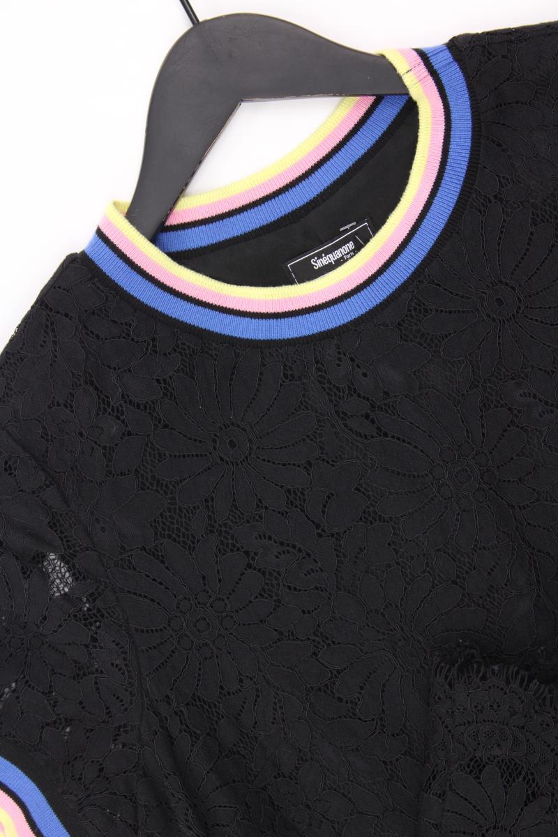Sinéquanone Spitzenkleid Gr. S neuwertig Kurzarm schwarz aus Polyester