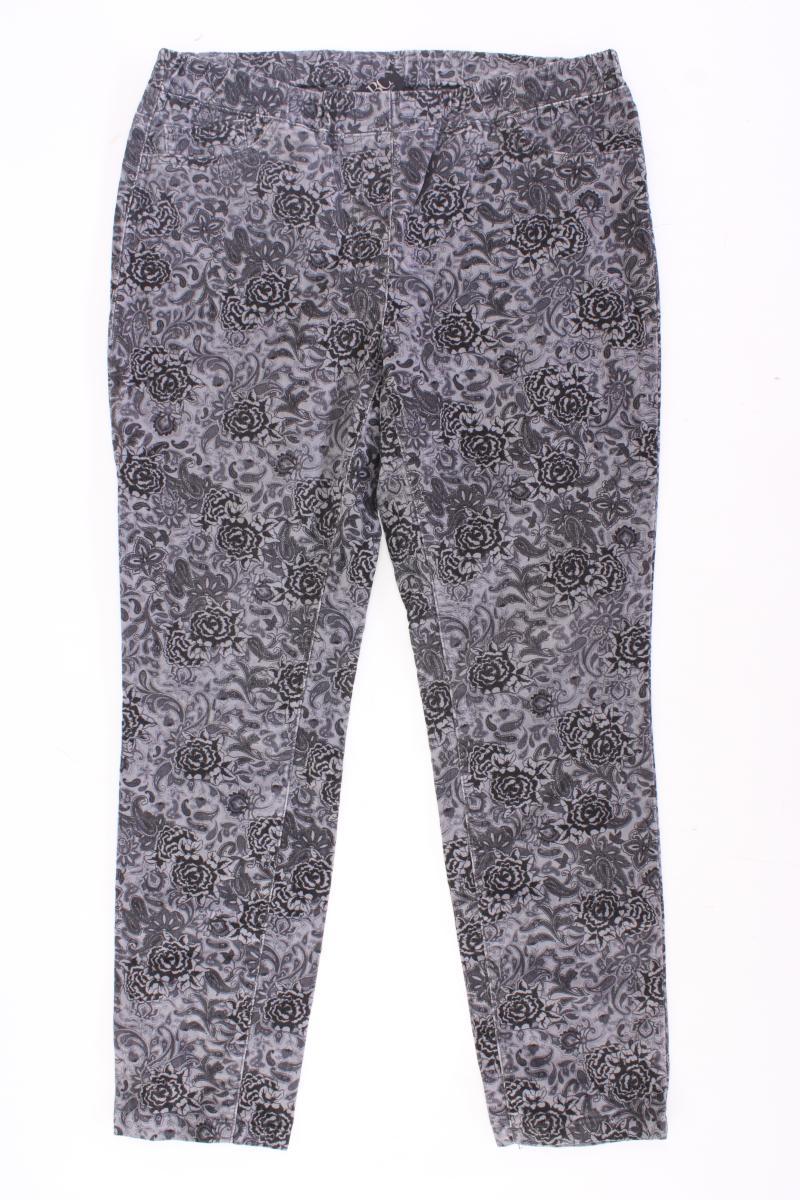 Best Connections Stretchhose Gr. Kurzgröße 21 mit Blumenmuster grau