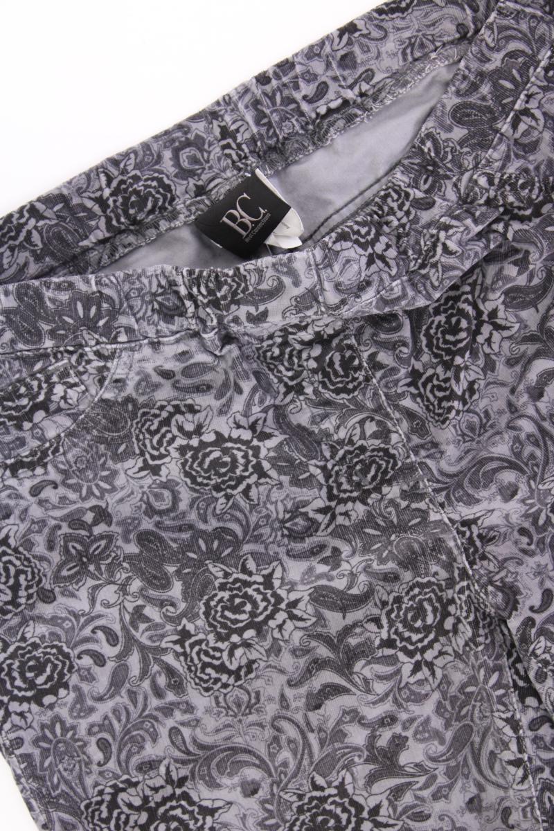 Best Connections Stretchhose Gr. Kurzgröße 21 mit Blumenmuster grau