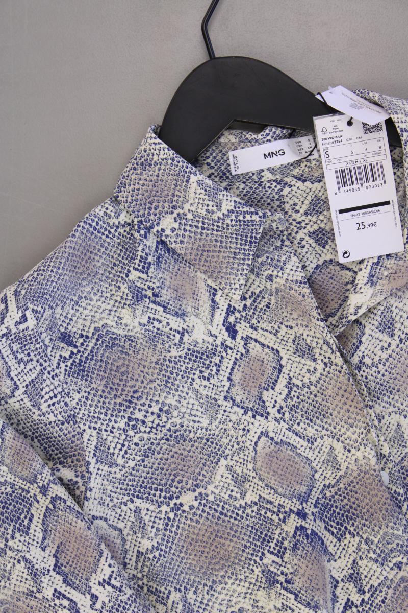 Mango Langarmbluse Gr. S mit Tierdruck neu mit Etikett Neupreis: 25,99€! blau