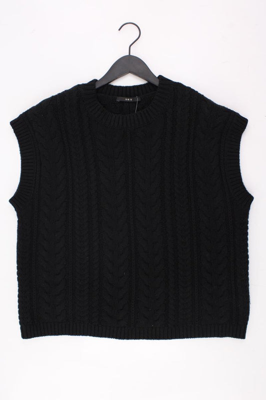 Set Strickshirt Gr. 38 Kurzarm schwarz aus Baumwolle
