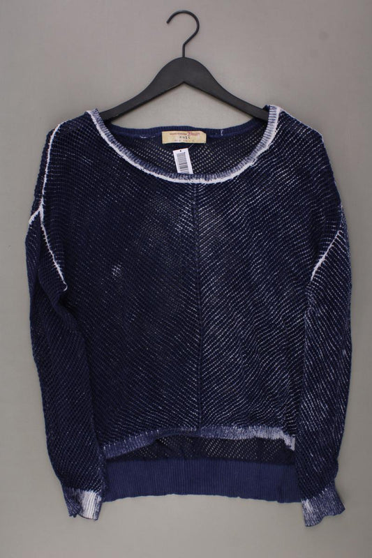 Tom Tailor (Denim) Langarmpullover Gr. M blau aus Baumwolle