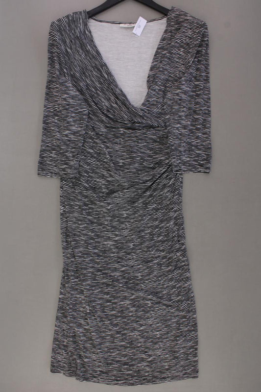 Tuunte Fashion Kleid Gr. XL gestreift 3/4 Ärmel grau aus Viskose