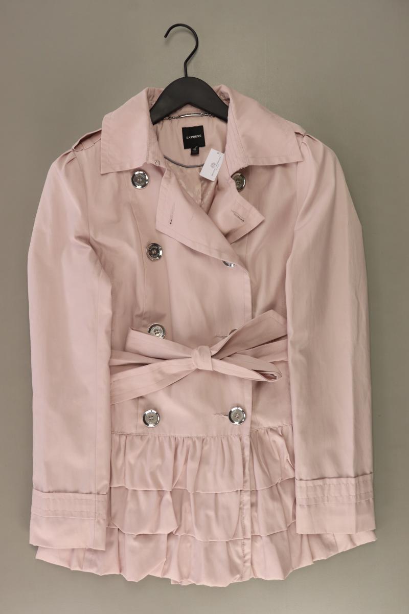 EXPRESS Cabanjacke Gr. M mit Gürtel rosa aus Baumwolle