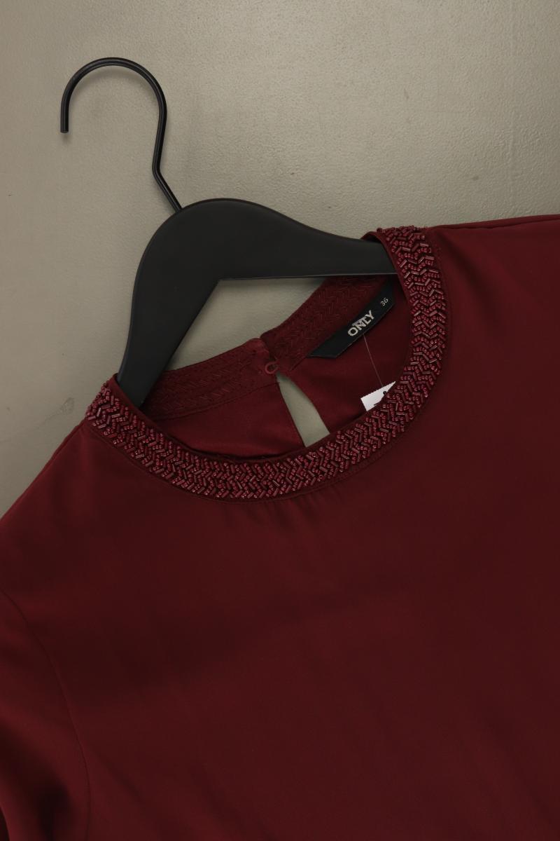 Only Langarmkleid Gr. 36 rot aus Polyester