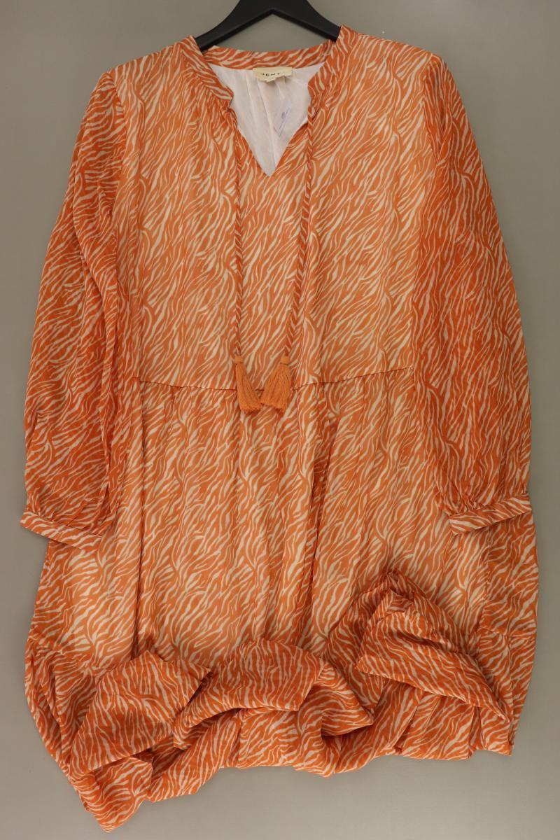Jenya Chiffonkleid Gr. UK 18 (XL) Langarm orange aus Polyester