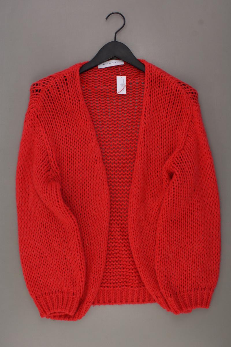 Rino&Pelle Strickjacke Gr. L Langarm rot aus Polyacryl