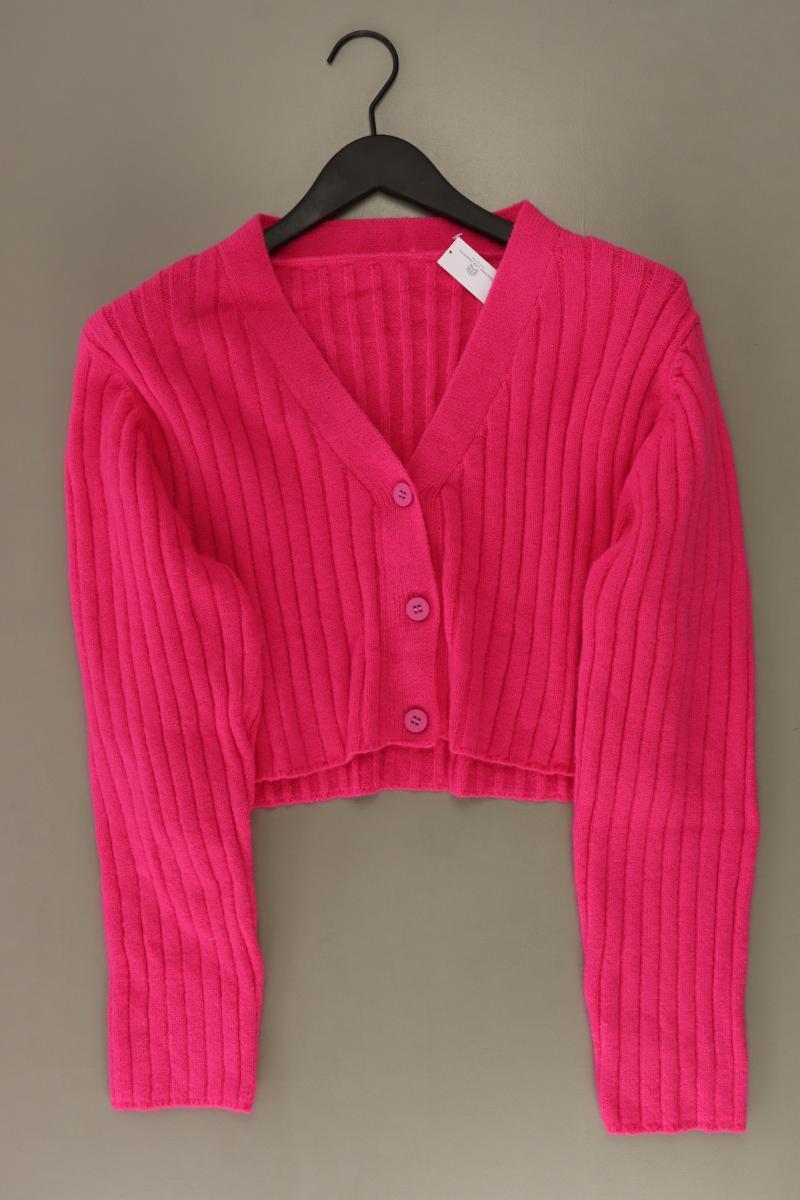 Strickjacke Gr. XL neuwertig Langarm pink aus Polyacryl