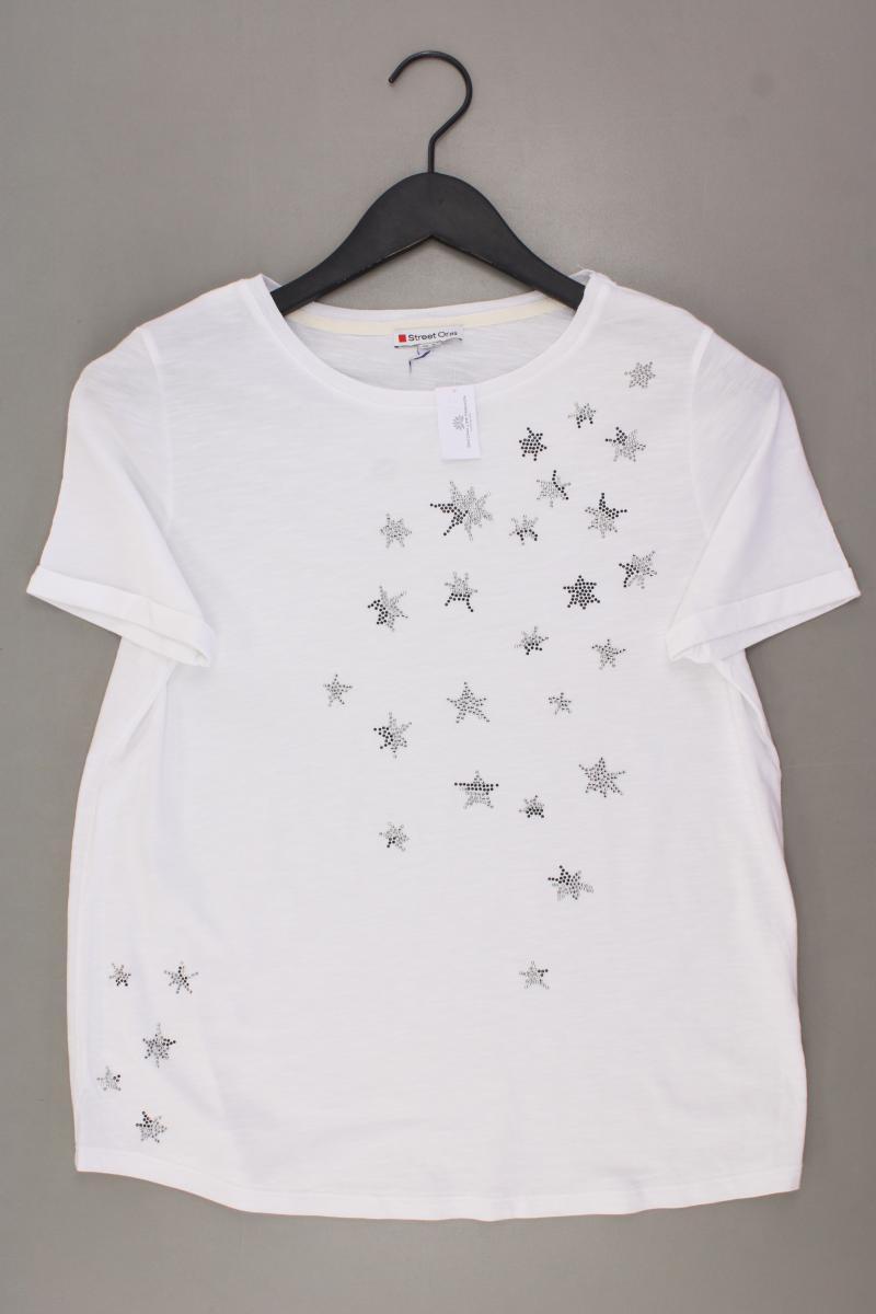 Street One T-Shirt Gr. 38 Kurzarm weiß