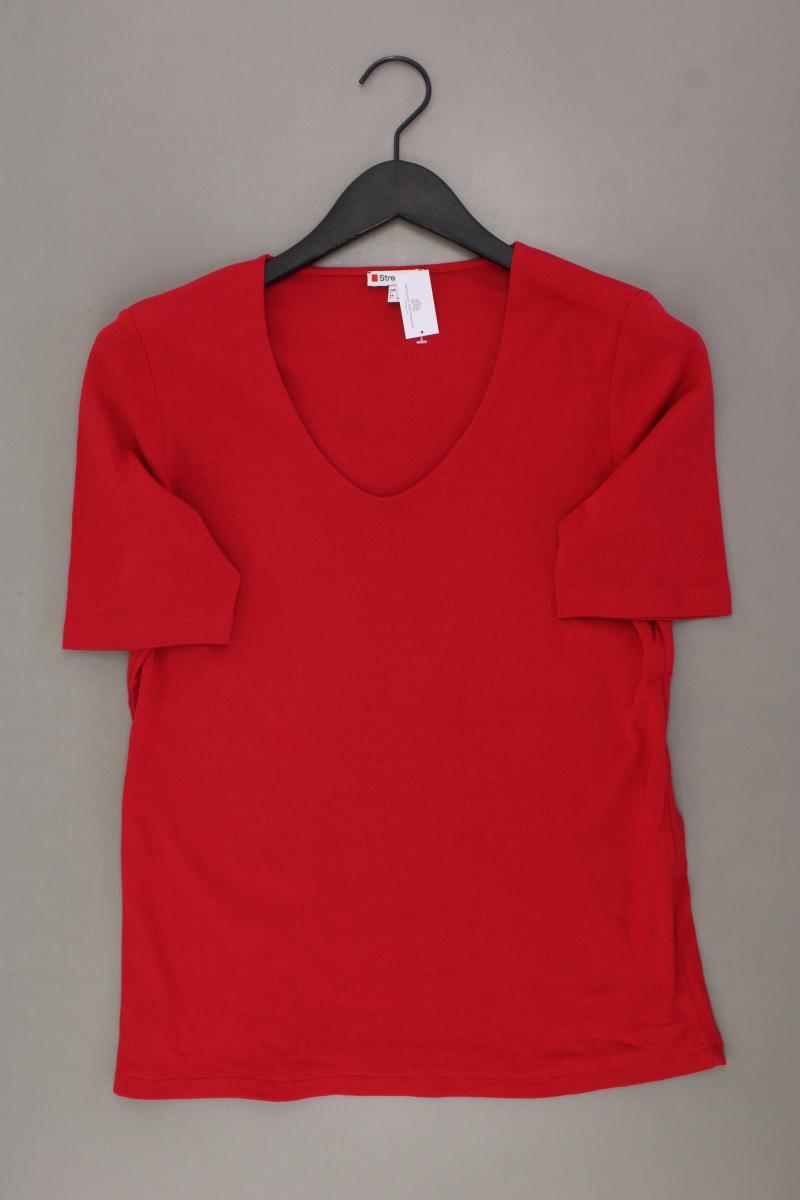 Street One T-Shirt Gr. 40 Kurzarm rot