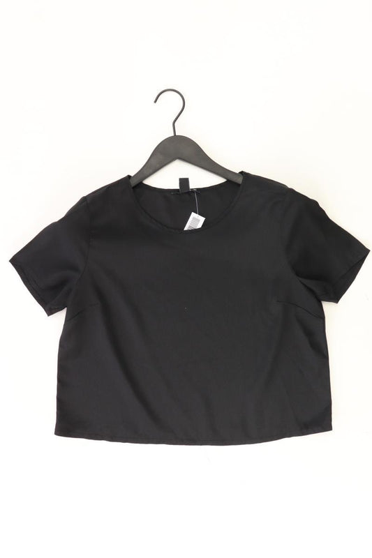 forever 21 Kurzarmbluse Gr. M schwarz aus Polyester