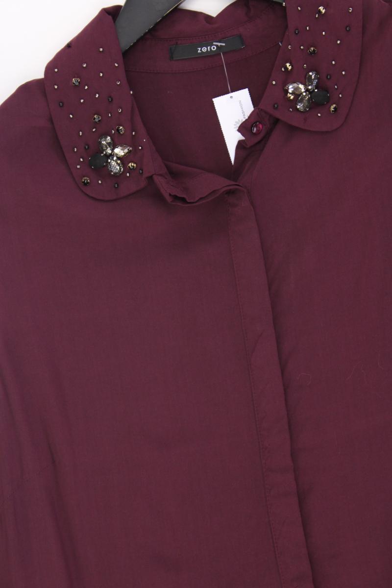 Zero Ärmellose Bluse Gr. 40 lila aus Viskose