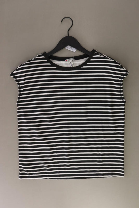 Street One Ringelshirt Gr. 36 gestreift Kurzarm schwarz aus Baumwolle