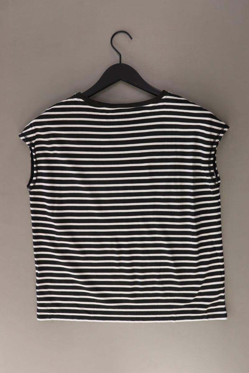 Street One Ringelshirt Gr. 36 gestreift Kurzarm schwarz aus Baumwolle