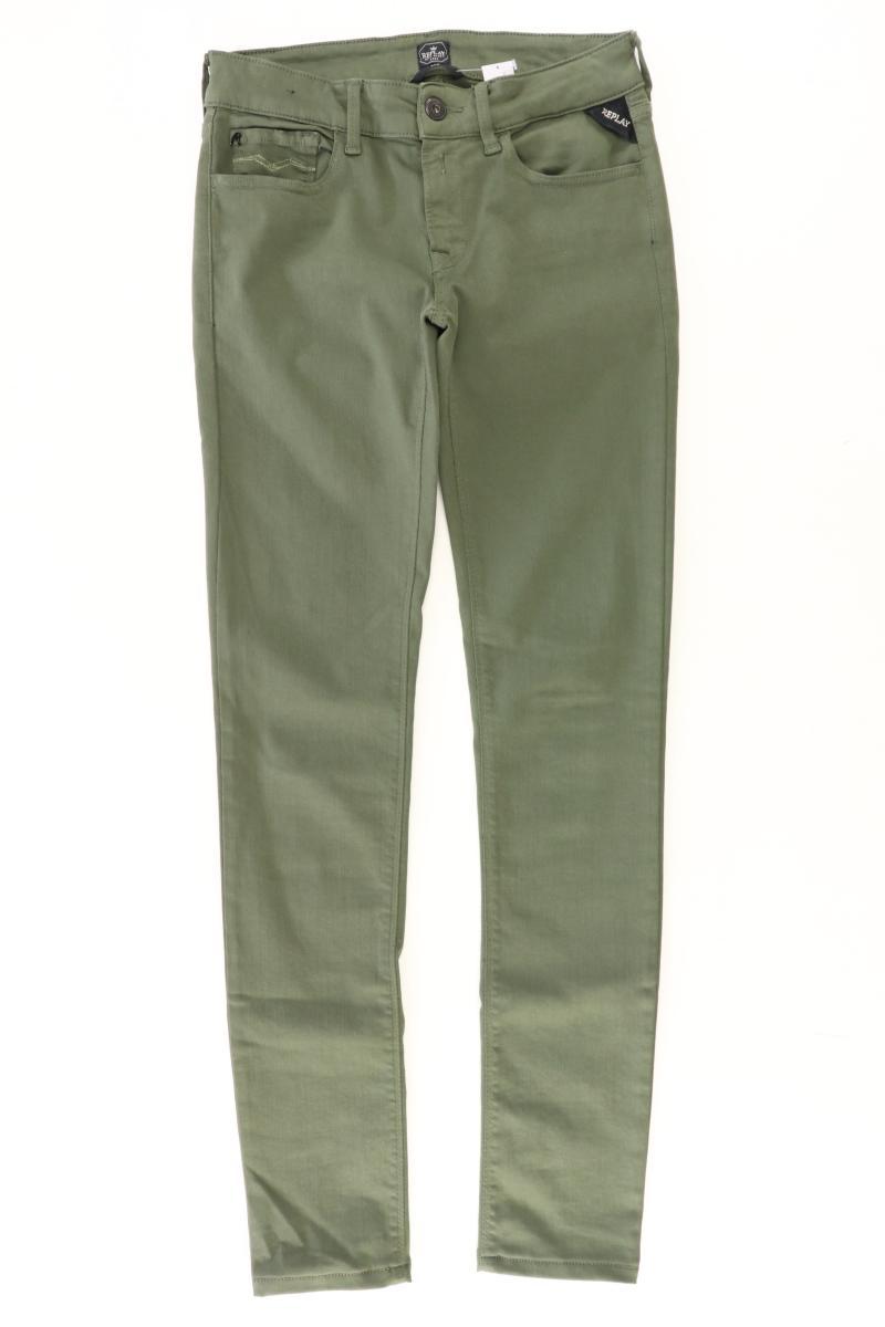 Replay Skinny Jeans Gr. W27/L32 olivgrün aus Baumwolle