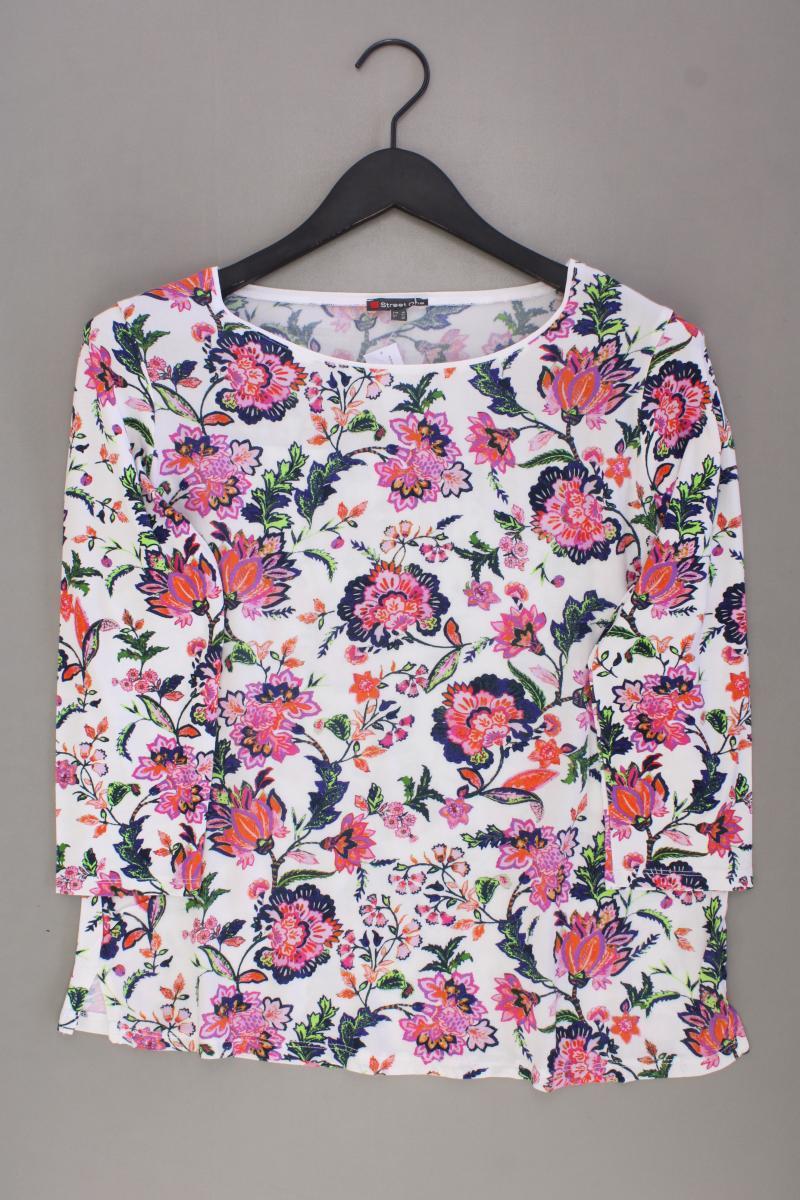 Street One Regular Bluse Gr. 38 mit Blumenmuster neuwertig 3/4 Ärmel mehrfarbig