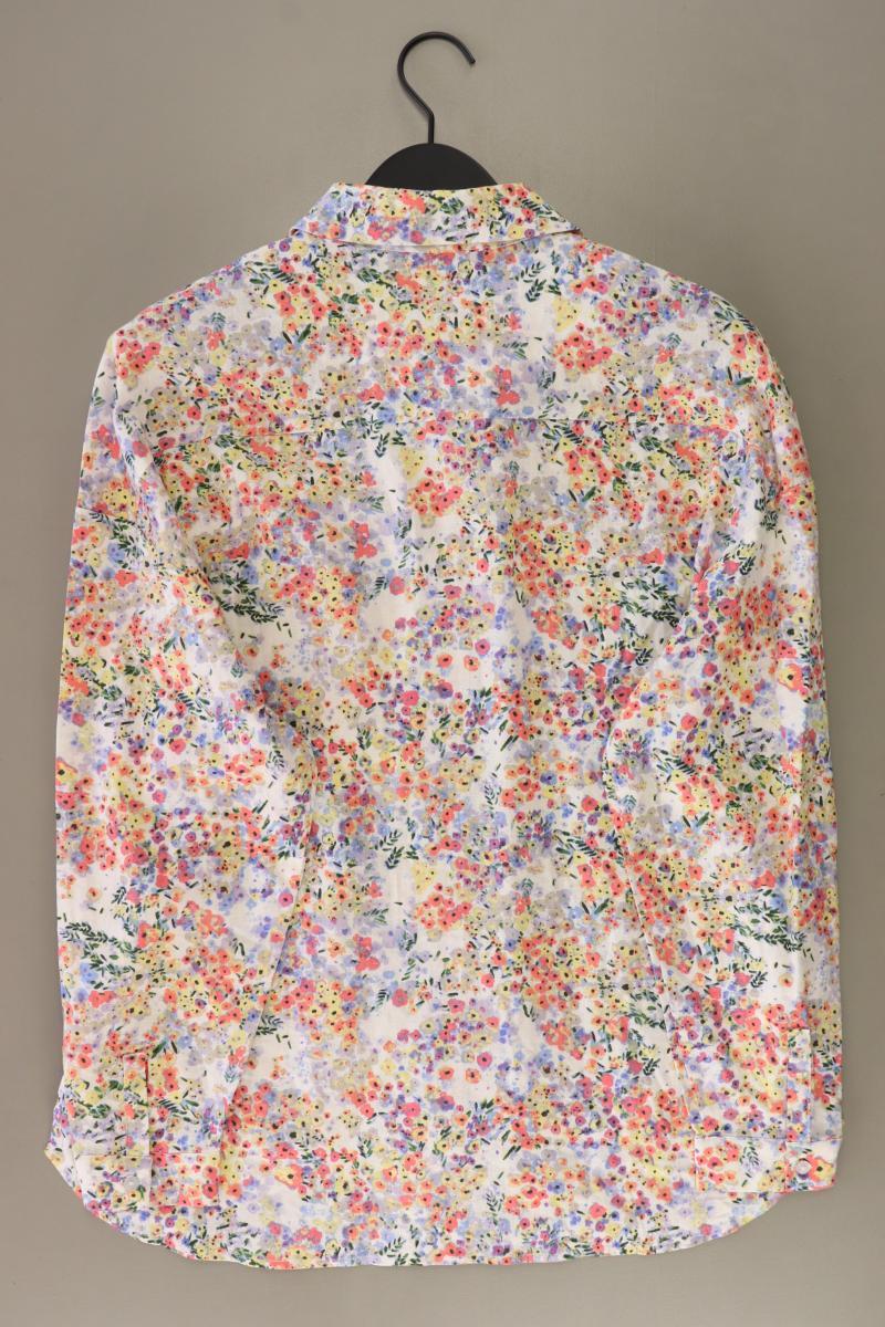 Manguun Leinenbluse Gr. 36 mit Blumenmuster neu mit Etikett Langarm mehrfarbig