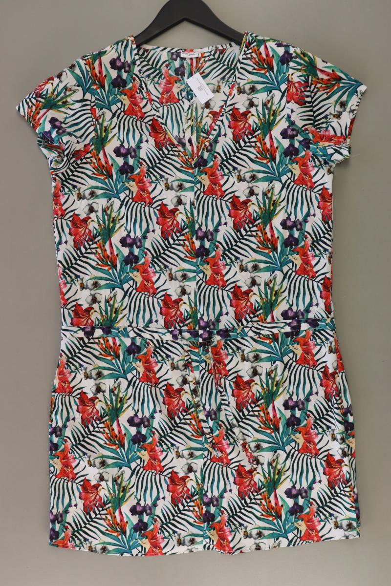 Jacqueline de Yong Kurzarmkleid Gr. 38 mit Blumenmuster mehrfarbig aus Polyester