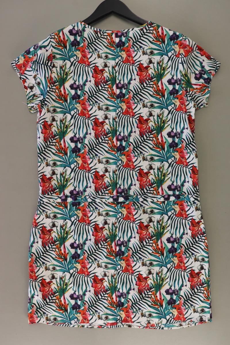 Jacqueline de Yong Kurzarmkleid Gr. 38 mit Blumenmuster mehrfarbig aus Polyester