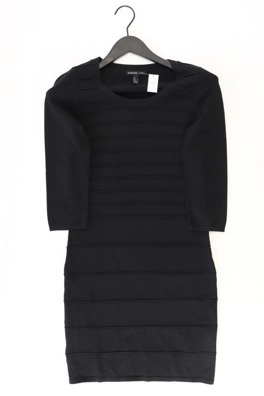 Mango Schlauchkleid Gr. L 3/4 Ärmel schwarz