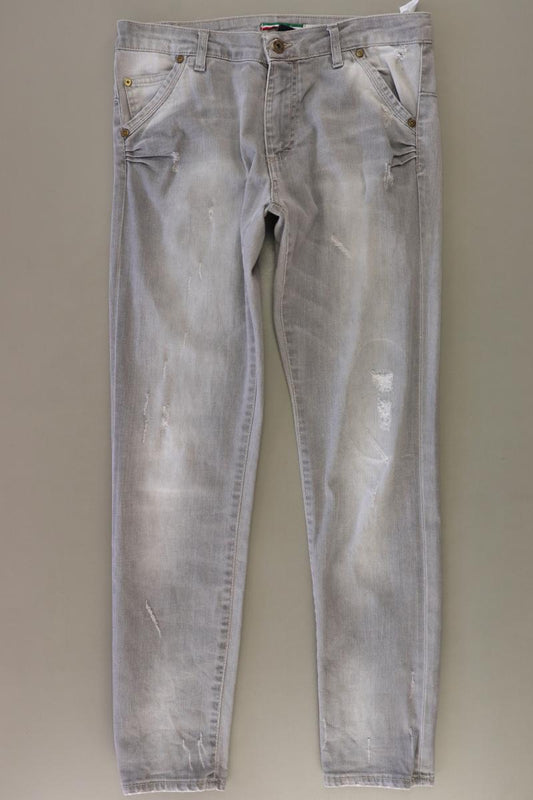 Please Straight Jeans Gr. M grau aus Baumwolle