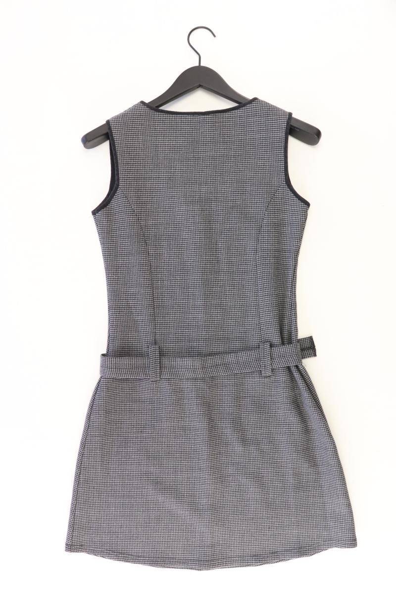 Loft Bleistiftkleid Gr. 38 hahnentritt mit Gürtel Ärmellos grau