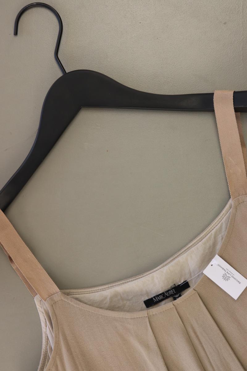 Marc Aurel Trägerkleid Gr. 34 creme aus Viskose