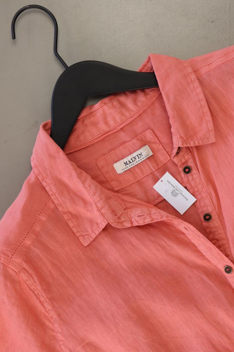 Malvin Leinenbluse Gr. 44 Kurzarm orange