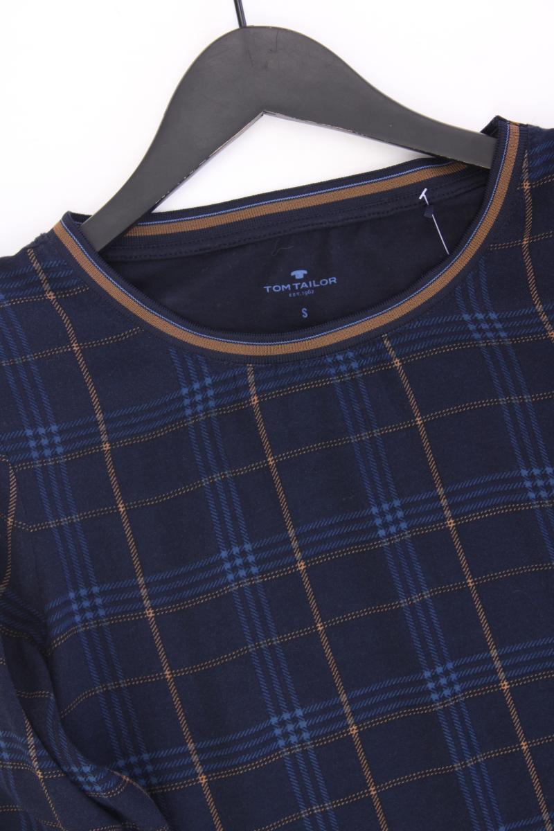 Tom Tailor Regular Bluse Gr. S neuwertig 3/4 Ärmel blau aus Viskose