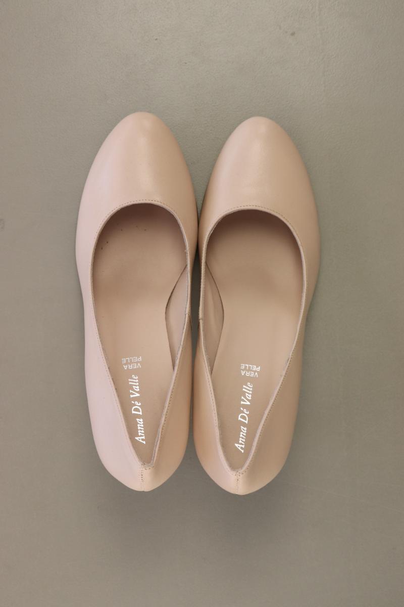 anna de valle Pumps Gr. 39 rosa aus Leder