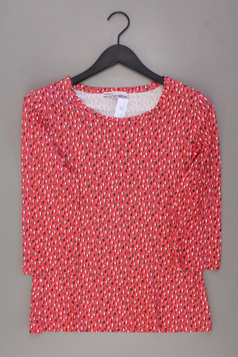 Adagio Regular Shirt Gr. 38 gepunktet neuwertig 3/4 Ärmel rot