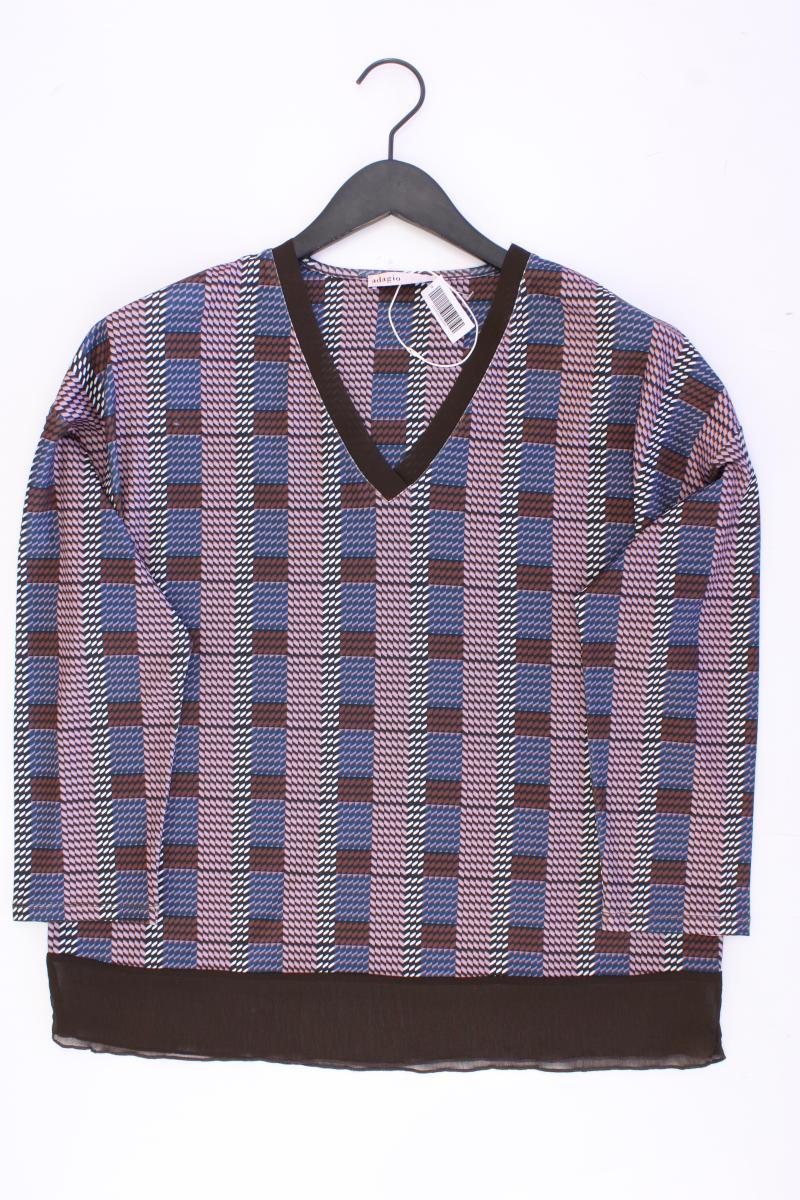 Adagio Comfort Bluse Gr. 42 geometrisches Muster neuwertig 3/4 Ärmel mehrfarbig