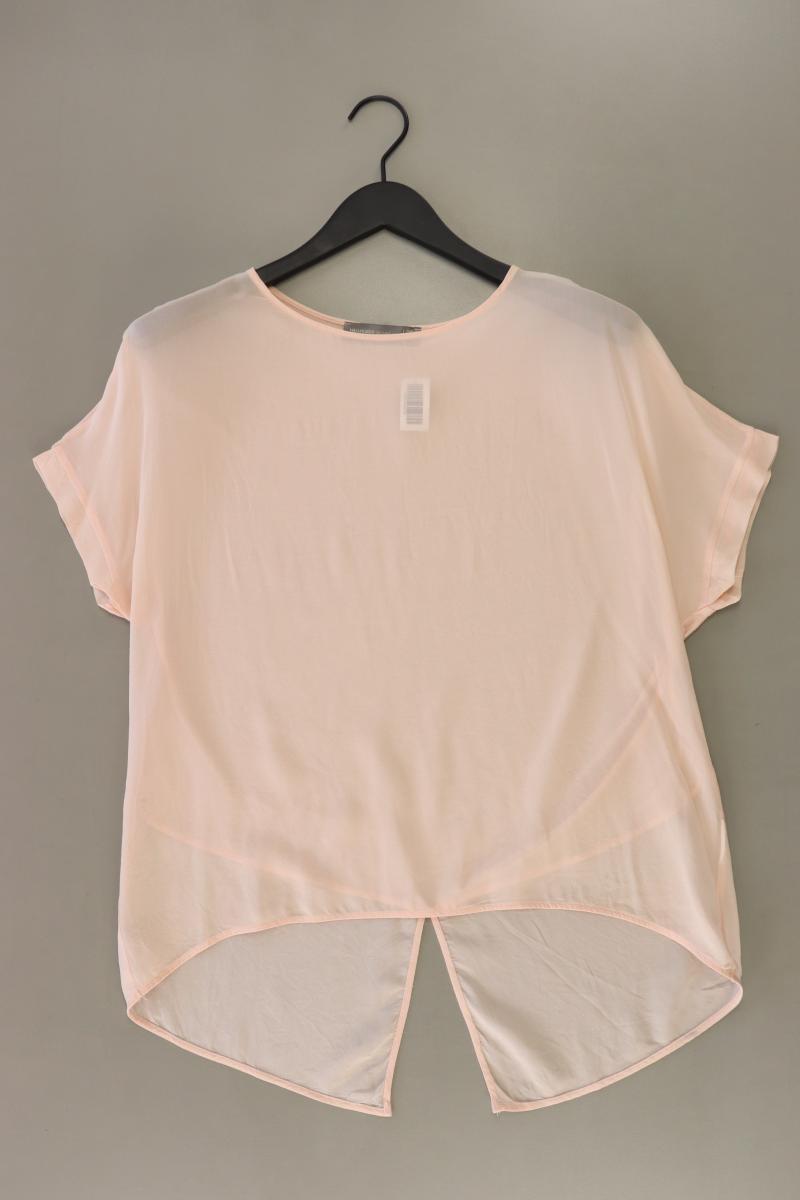 Hallhuber Donna Seidenbluse Gr. 36 Kurzarm rosa