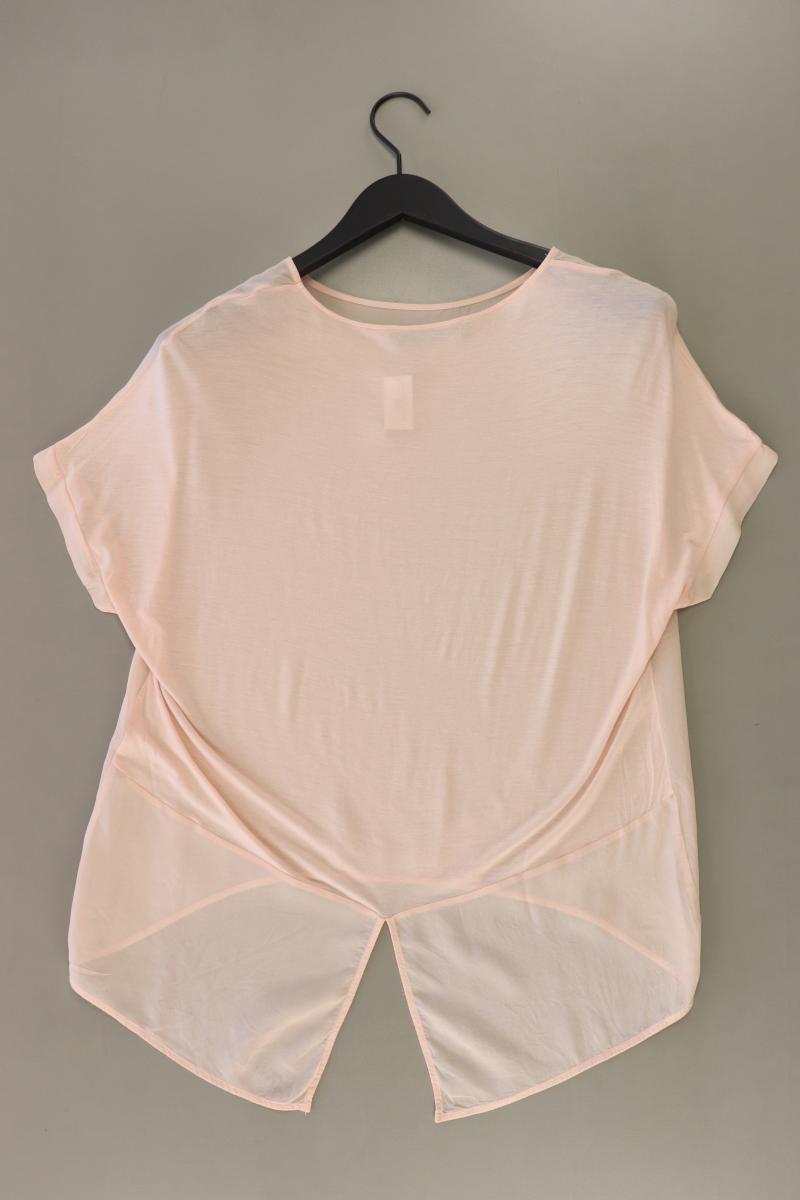 Hallhuber Donna Seidenbluse Gr. 36 Kurzarm rosa