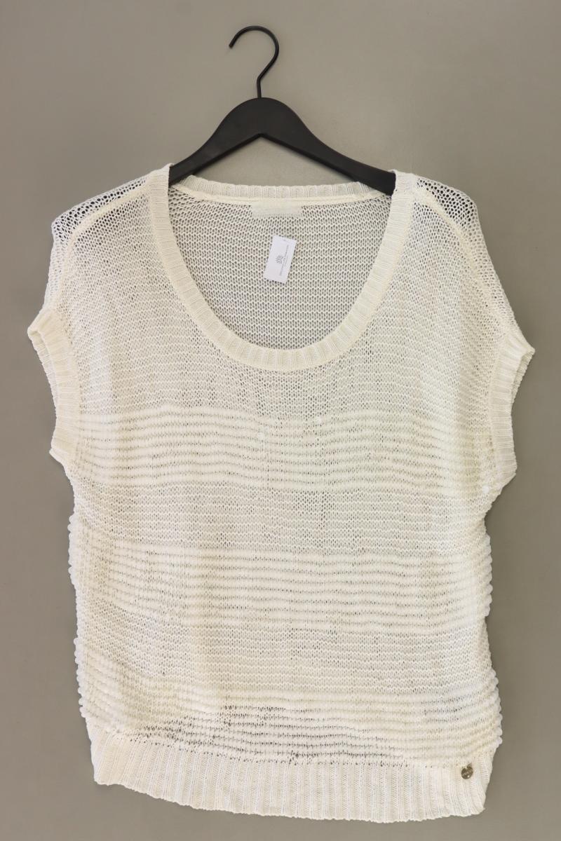 Guess Kurzarmpullover Gr. M creme aus Baumwolle