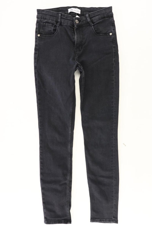 Zara Straight Jeans Gr. 36 schwarz aus Baumwolle