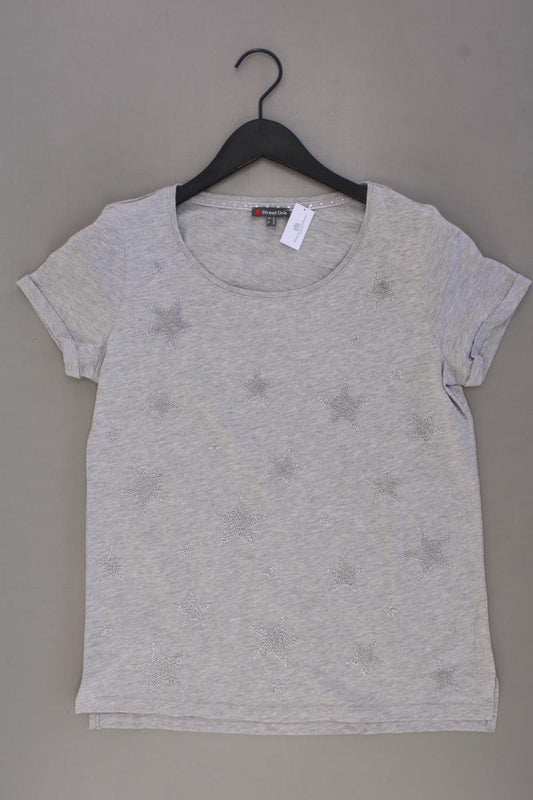 Street One T-Shirt Gr. 36 Kurzarm grau