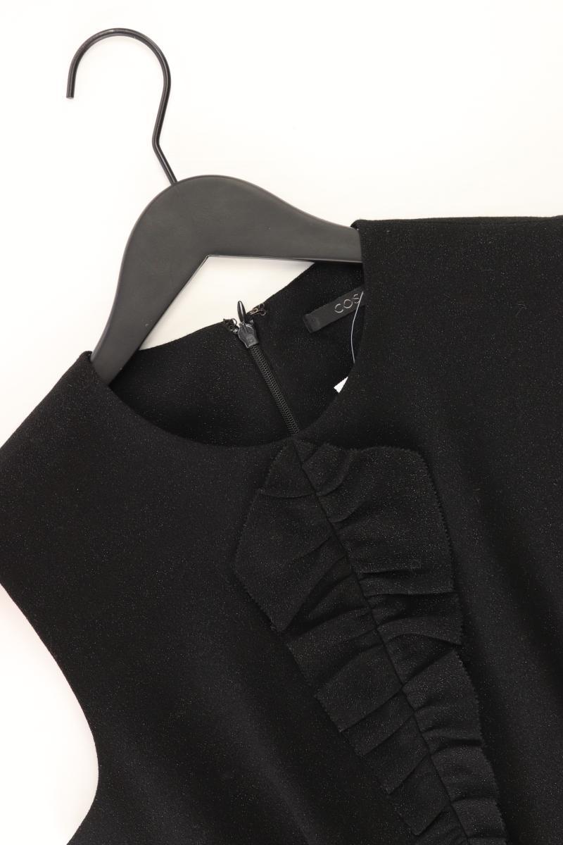 Cos Abendkleid Gr. 36 Ärmellos mit Glitzer schwarz aus Polyester