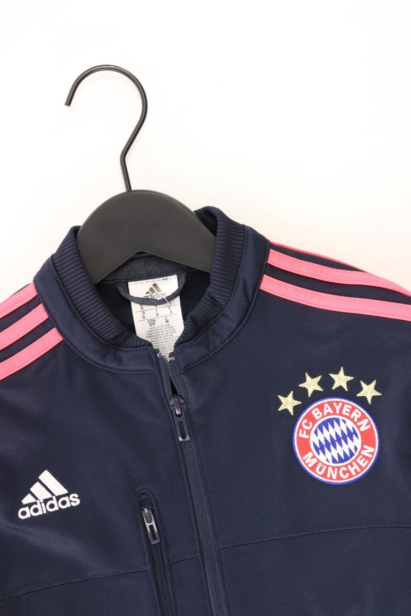 Adidas FC Bayern Sportjacke für Herren Gr. S Langarm blau aus Polyester