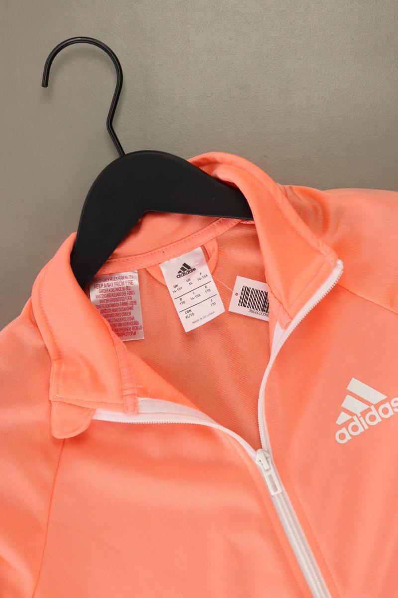 Adidas Regular Cardigan Gr. XS Langarm orange aus Polyester