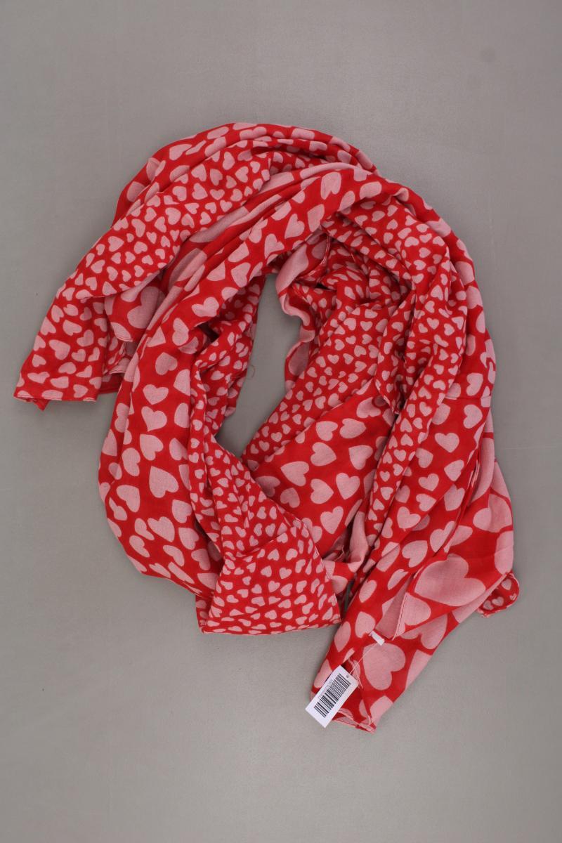Tuch mit Herzmuster rot
